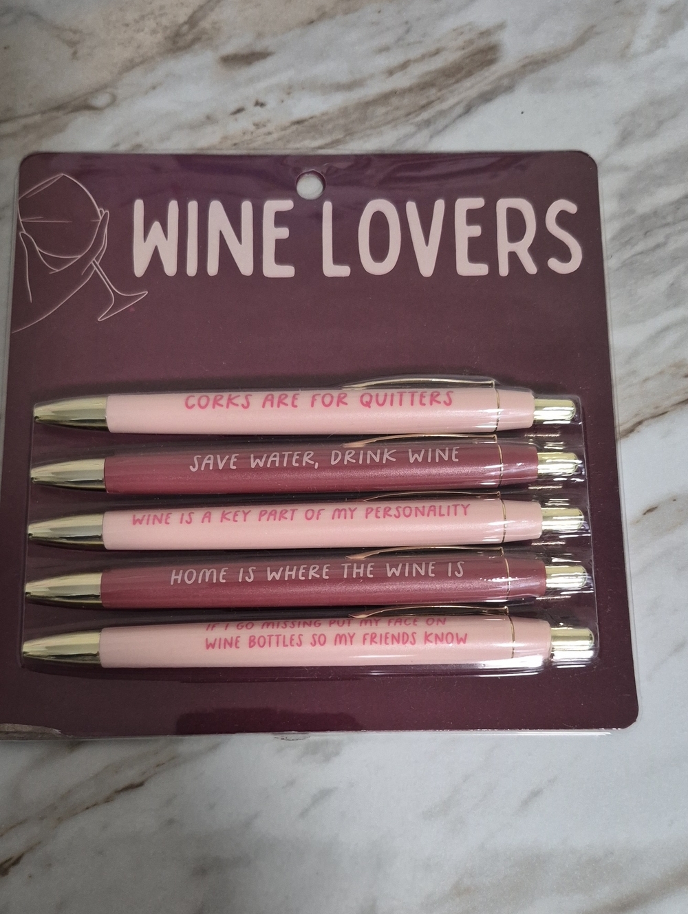 Ballpoint Pen Set - Pink / Rose